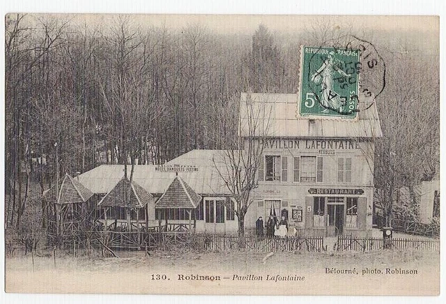 CPA 92 Env Clamart Sceaux Le Plessis ROBINSON Restaurant PAVILLON LAFONTAINE1910