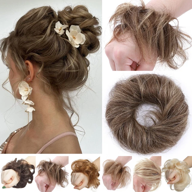 Wrap On Messy Bun Scrunchie 100% Human Hair Updo Piece Real Remy Hair Extensions