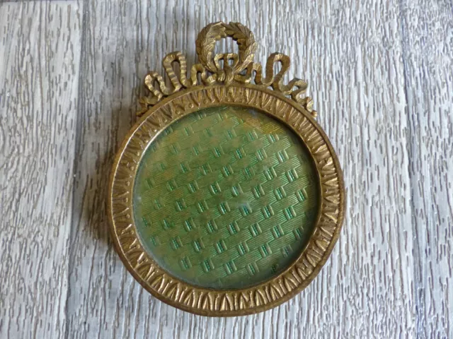 SUPERB ANTIQUE LATE 19th CENTURY MINIATURE / PICTURE BRONZE FRAME 1890's ( #1 )