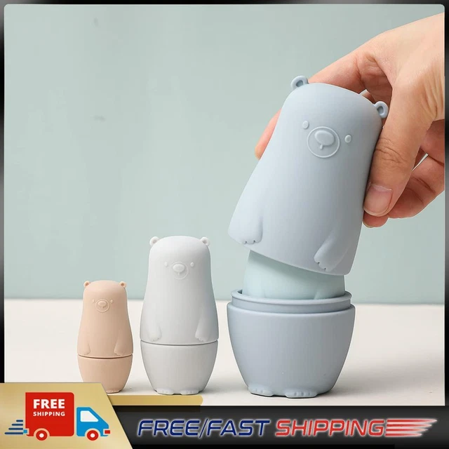 Color Size Matching Toys Gifts Montessori Toy for Boys Girls (Blue Bear)