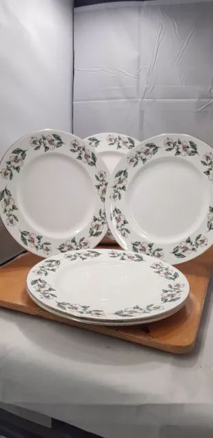 Crown Staffordshire Tea Set, Christmas Rose, x5 Dinner Plates 10 1/2"