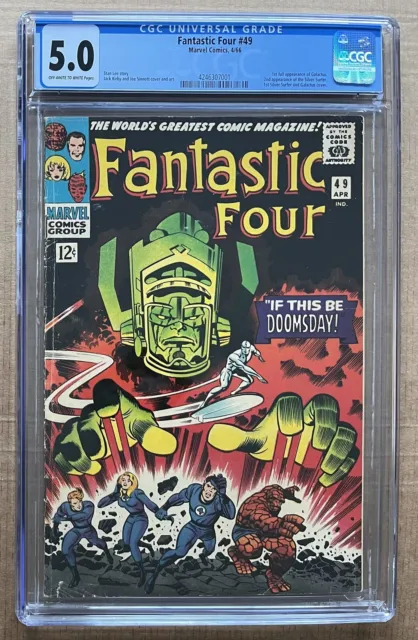 Fantastic Four #49 (1966) CGC 5.0 OW/W VG/F | 1st Galactus, 2nd Silver Surfer