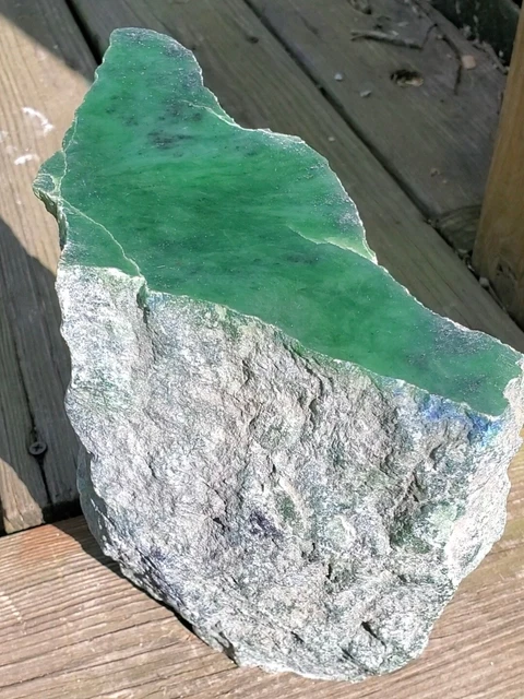 Siberian Forest Green Jade Rough, 13lbs 2oz