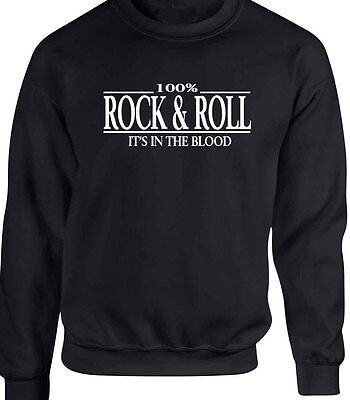 Rock & Roll Sweatshirt T-Shirt 100% Gift Rockabilly Rocker Ace