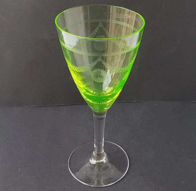 Verre à Bière 0.3L Verre à Bière En Verre Uranium Bohémien - 0,3L