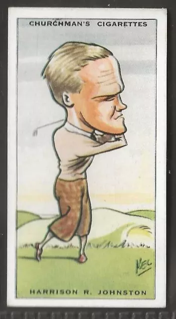 Churchman-Prominent Golfers 1931 (Standard Size)-#23- Harrison Johnston