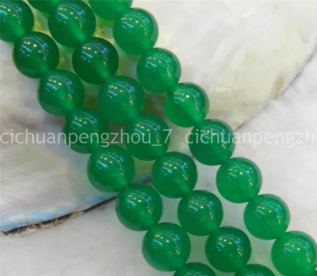 Genuine 4mm Natural Green Jade Round Gemstone Loose Beads 15'' Strand AAA