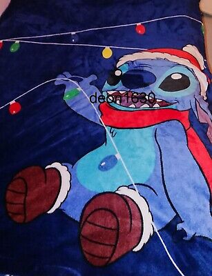 Primark Disney Lilo & Stitch Sherpa Christmas Single Duvet Cover Bedding Set