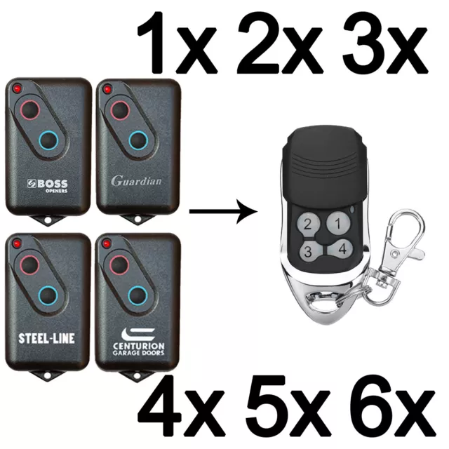 Guardian/Boss/Steel-Line 2211L BHT4/BOL4/BRD1 Compatible Garage Remote 303Mhz