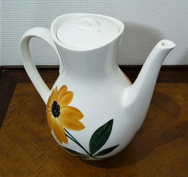 Cafetière Filtre Vintage En Métal Peint – Décor Fleuri – Pour Aeropress (occasion)