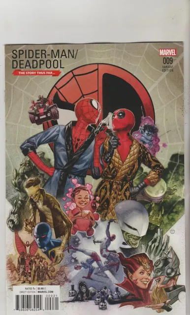 Marvel Comics Spiderman Deadpool #9 November 2016 Story Thus Far Variant Nm