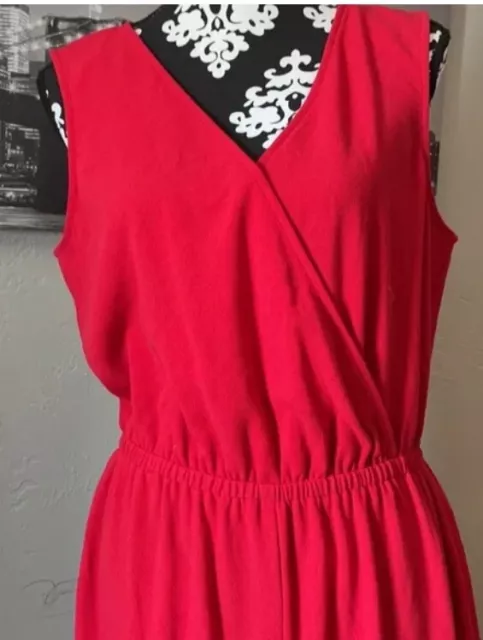 New Apt 9 Jumpsuit XL Sleeveless V Neck Ladies NWT Retail $60 2