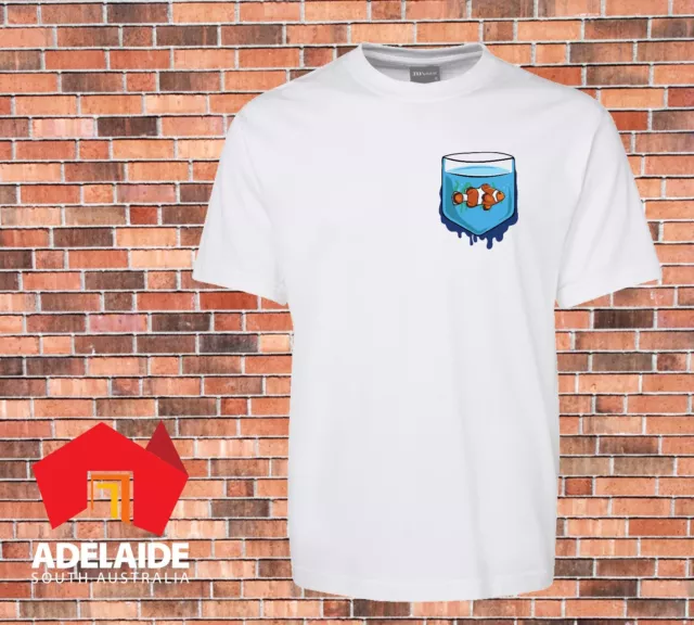 JB's Very Funny white T-shirt Printed Fish Pocket Nemo New Design sizes to 7XL