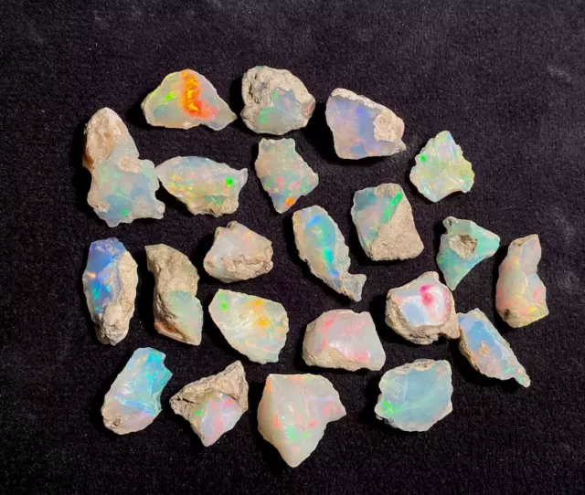 100 Cts Lot 100% Natural Ethiopian Jumbo Welo Fire Opal Rough Specimen Gemstones