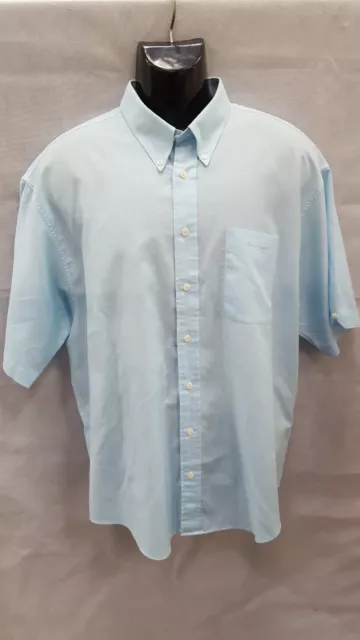 BEN SHERMAN BRIGHT blue button-up shirt 52