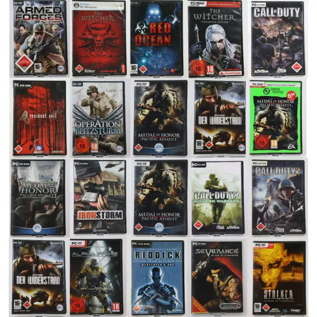 PC Spiele Klassiker Abenteuer Shooter Adventure Action Sammlung Zum
