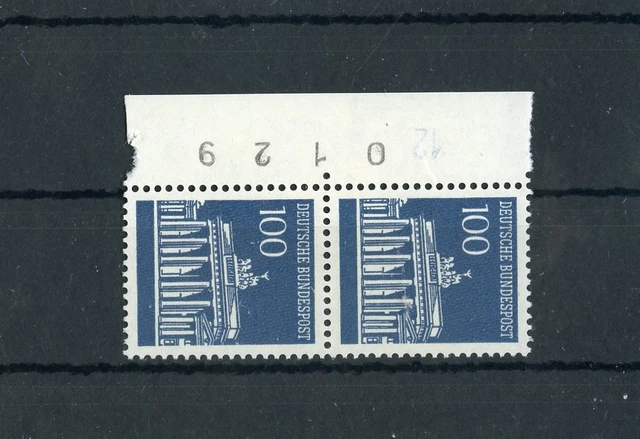 BUND Nr.510v ** RANDPAAR BOGENNUMMER - BRANDENBURGER TOR 1967 (153069)