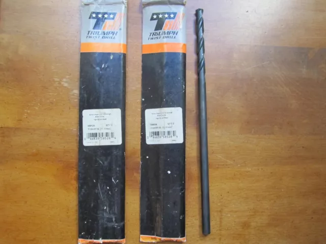 HSS Extension Drill Bit, 12" long lot of 6 HD 7/16" Blk Oxide Extension Bits NEW