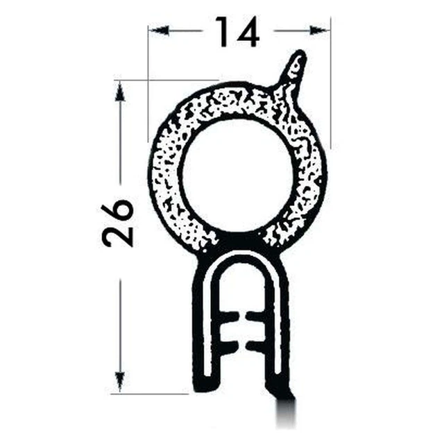 PROFILÉ PVC RENFORCÉ pour perlage noir 2-4mm 50m - 50 MT Osculati ...