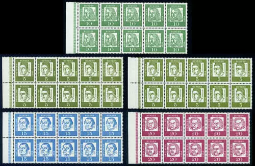 BRD Bund Heftchenblatt Nr. 11-14 postfrisch ** Bedeutende Deutsche