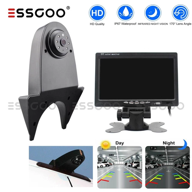 Rückfahrkamera Set Mit 3. Bremsleuchte Für Mercedes Sprinter & VW Crafter + 4,3 Zoll Monitor