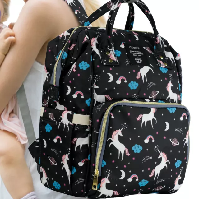 LEQUEEN Baby Diaper Bag Backpack Travel Backpack Maternity Baby Changing Bag