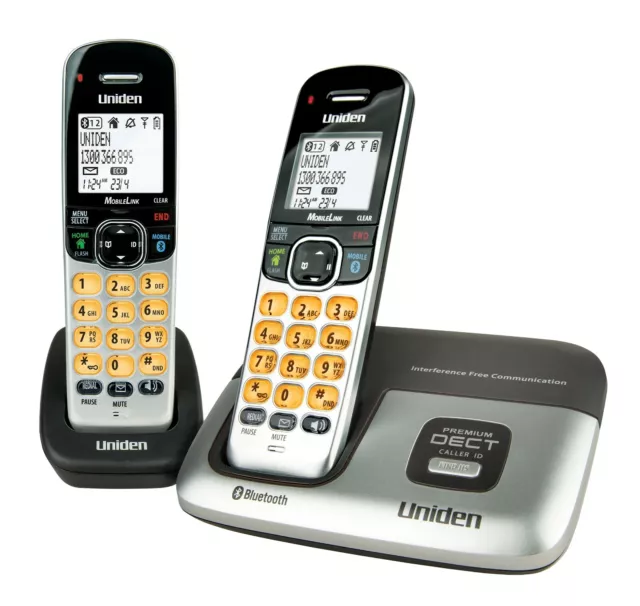 Uniden Dect 3216+1 Premium Digital Cordless Phone W/Integrated Bluetooth