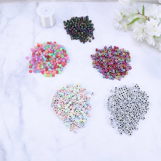 Perles Acryliques En Forme De Fleur – Lot De 50 Pièces Multicolores Pour Bijoux DIY