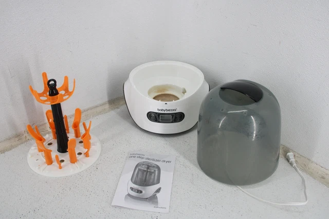 Baby Brezza BRZ0098 Black White Baby Bottle Electric Cleaner Dryer Machine