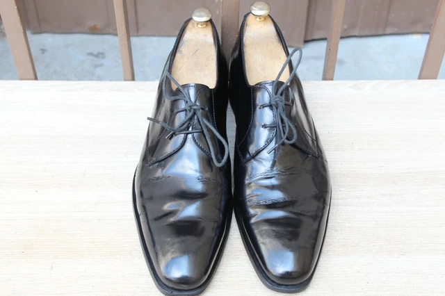 Derby Paraboot Avignon En Cuir Noir - Pointure 42,5 (US 9, UK 8,5) - Occasion Très Bon état