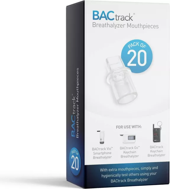 Boquilla alcoholímetro profesional BACtrack 20 piezas compatible con llave BACtrack