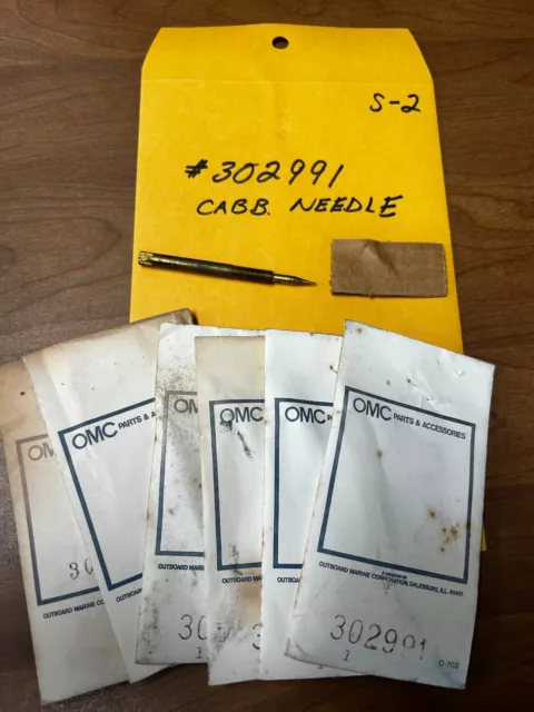 NOS OEM OMC Evinrude Johnson Carburetor Carb Needle 302991