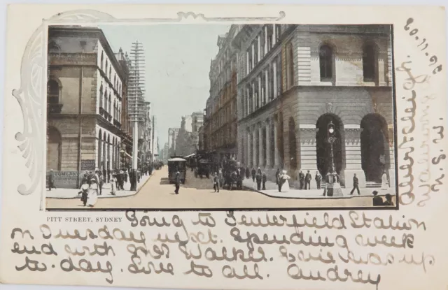 1903 Postcard. Pitt Street, Sydney, NSW.