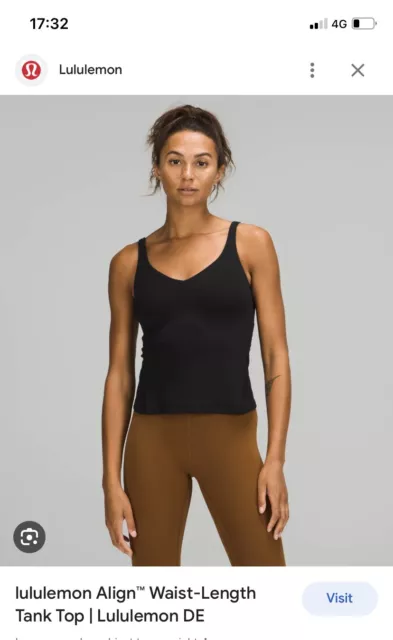 NWT LULULEMON ALIGN Tank - Java Sold Out Colour / LuLu Size 6