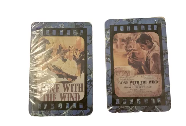 New Playing Cards Gone With The Wind Double Deck In Tin Case 3