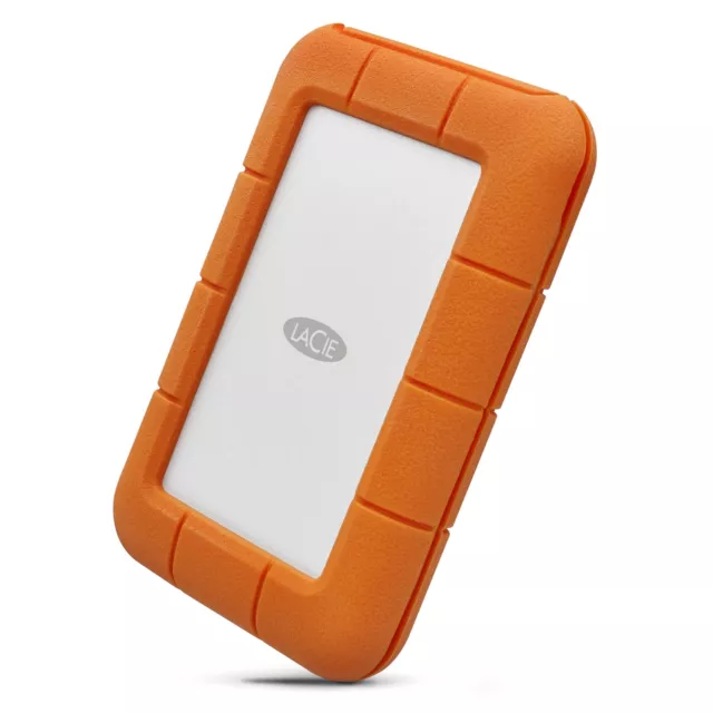 LaCie Rugged USB-C 5TB External Hard Drive Portable HDD – USB 3.0, Drop Shock