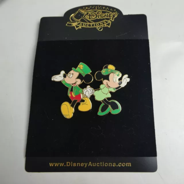 Disney Pin 45435 Auctions St. Patrick's Day Parade Mickey Minnie Mouse LE 100