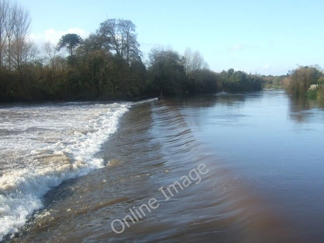 Photo 6x4 The weir in flood Exeter High river levels in the Exe followed  c2009