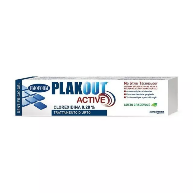 POLIFARMA Plak Out Active 0,20% Dentifricio 75 ml