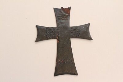 Emailiertes Croix Pour Accrocher Croix 60er Évangélique Vert Orange 2