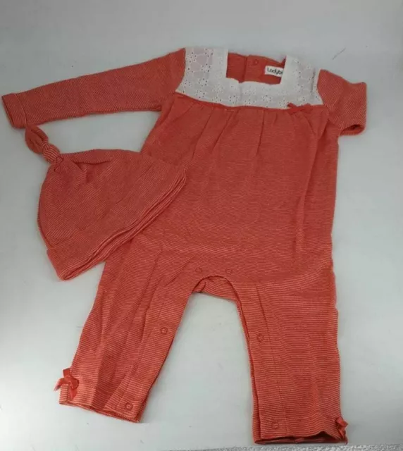 Ladybird Girls 2 PK Long Sleeved Romper Suits With Dress Age 6-9m LN001 PP 12 2