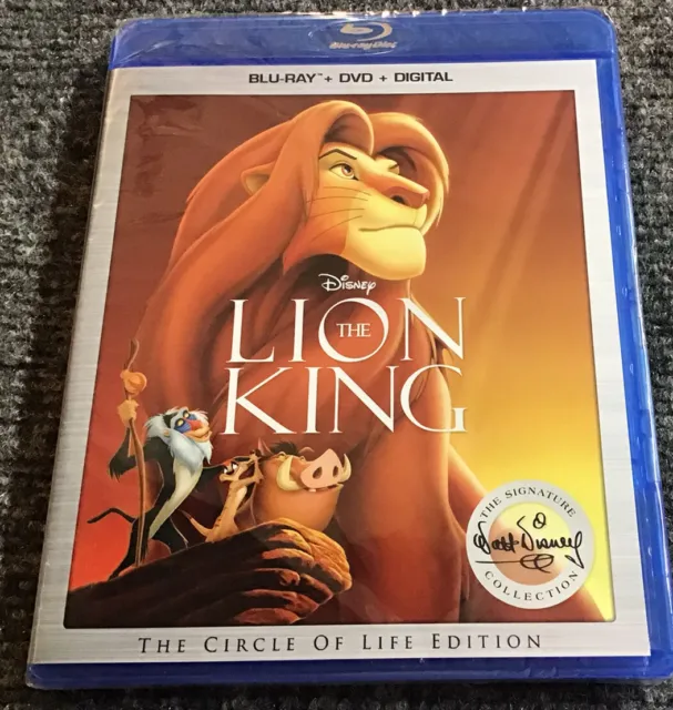 Walt Disney The Lion King Blu-Ray DVD Digital Code Sing Along Bonus Extras  New