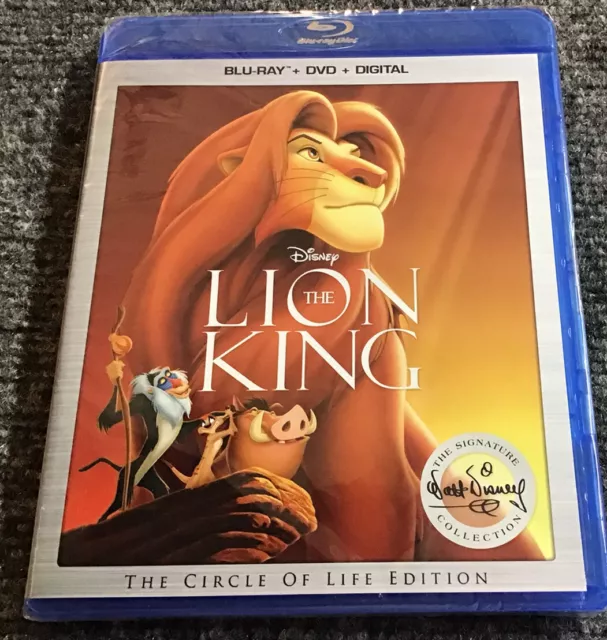 Walt Disney The Lion King Blu-Ray DVD Digital Code Sing Along Bonus Extras  New