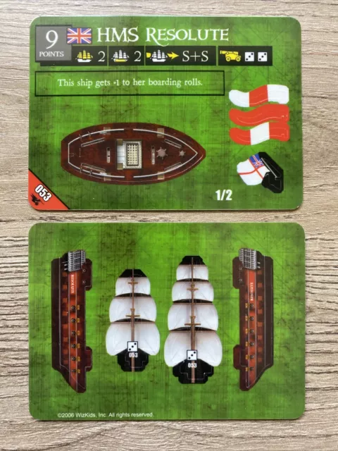 Wizkids Pirates CSG South China Seas HMS Resolute Unpunched 053