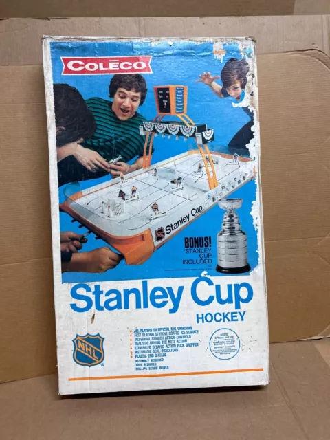 Vintage 1970's Coleco NHL Stanley Cup Hockey Game No 5380 Empty Box Only