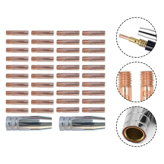 Accessoires De Remplacement Pour Torche De Soudage MIG FC90 - Embouts De Buse, Diffuseur, Bielle - Sans Gaz - Neuf