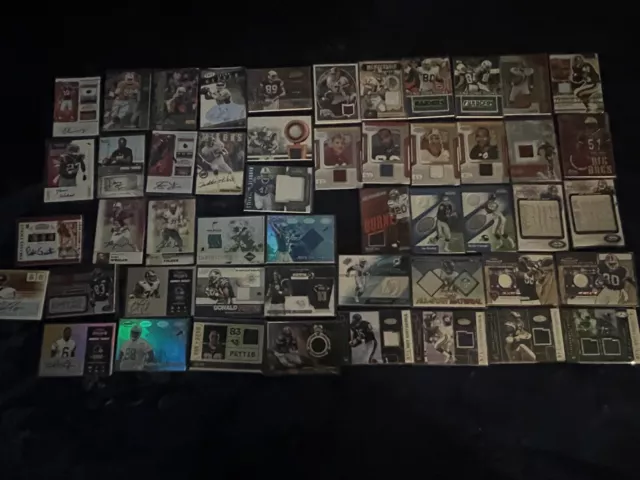 NFL football 50 card Lot!!!! 🔥🔥 Autos, Memb, Patch and #’d Good Luck🍀🍀🍀