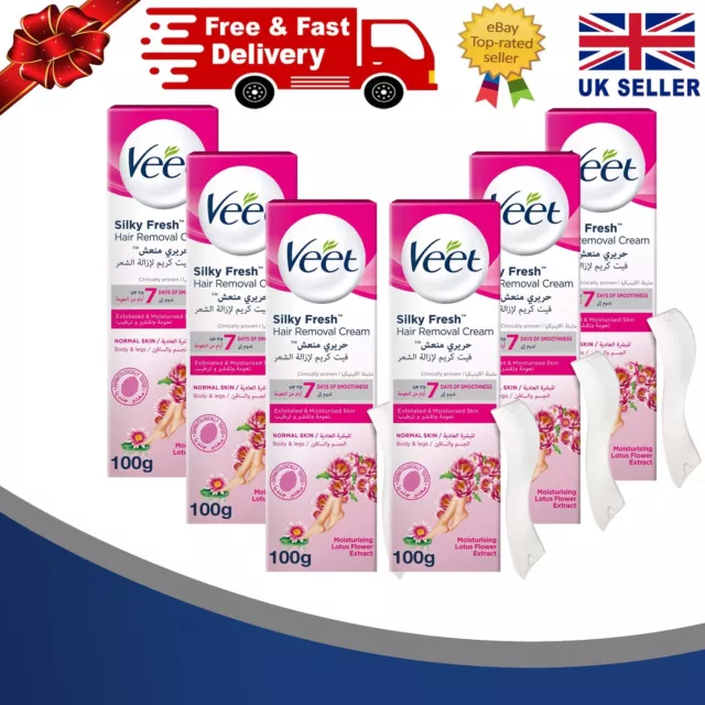 VEET Silk Fresh Technology Hair Removal Cream 100ml - Pack 6