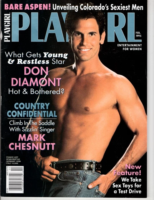 FEBRUARY 1995 PLAYGIRL Magazine Featuring Don Diamont The Young The 