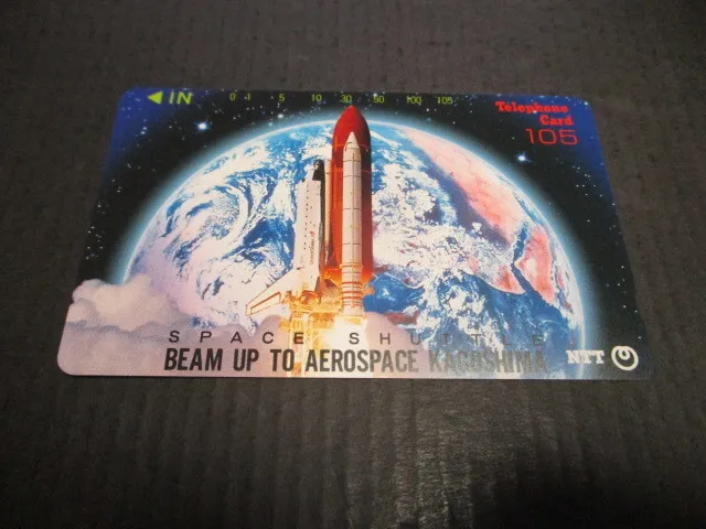 1 unused phone card Kagoshima Space Shuttle